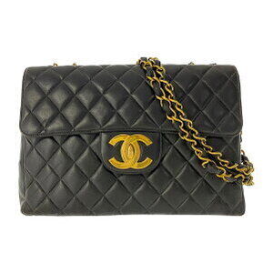 Chanel Matelasse Double Chain Shoulder Bag Black